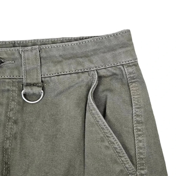 Forever 21 Cargo Skirt Women's Size Small Olive Green Cotton 4 Pocket Mini - Picture 5 of 9